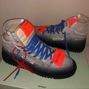 High-top Off-White Sneakers. Excellent Condition, never worn